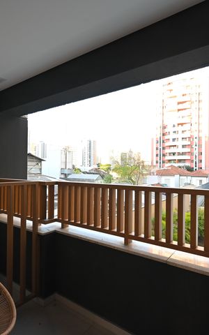 Studio para alugar com 29m², 1 quarto e sem vagaVaranda