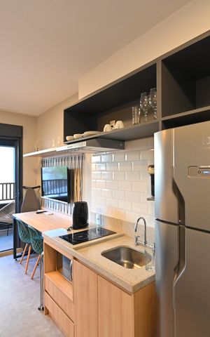 Studio para alugar com 29m², 1 quarto e sem vagaCozinha