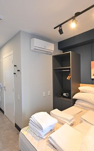 Studio para alugar com 29m², 1 quarto e sem vagaSala/Quarto
