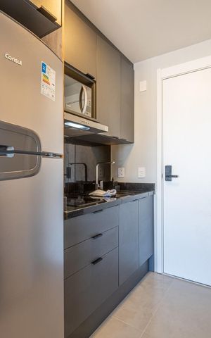 Studio para alugar com 26m², 1 quarto e 1 vaga Studio para alugar com 26m², 1 quarto e 1 vagaCozinha