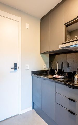 Studio para alugar com 26m², 1 quarto e 1 vaga Studio para alugar com 26m², 1 quarto e 1 vagaCozinha