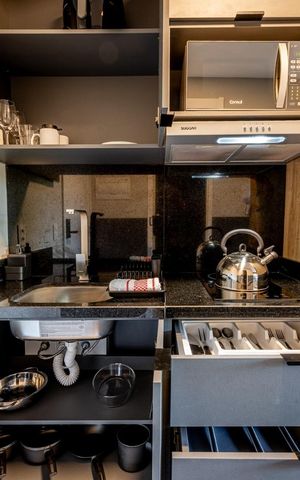 Studio para alugar com 26m², 1 quarto e 1 vaga Studio para alugar com 26m², 1 quarto e 1 vagaCozinha