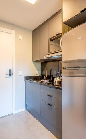 Studio para alugar com 26m², 1 quarto e 1 vaga Studio para alugar com 26m², 1 quarto e 1 vagaCozinha