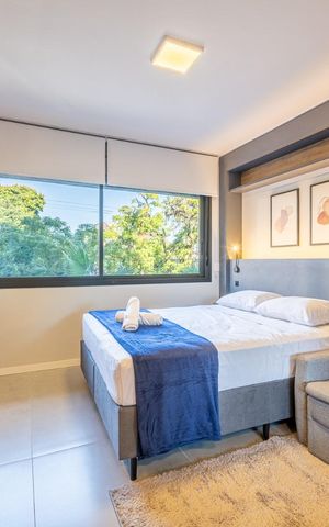 Studio para alugar com 26m², 1 quarto e 1 vaga Studio para alugar com 26m², 1 quarto e 1 vagaQuarto