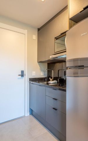 Studio para alugar com 26m², 1 quarto e 1 vaga Studio para alugar com 26m², 1 quarto e 1 vagaCozinha
