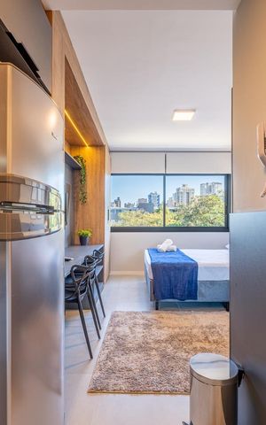 Studio para alugar com 26m², 1 quarto e 1 vaga Studio para alugar com 26m², 1 quarto e 1 vagaCozinha