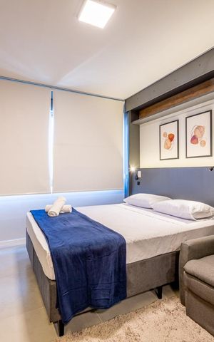 Studio para alugar com 26m², 1 quarto e 1 vaga Studio para alugar com 26m², 1 quarto e 1 vagaQuarto