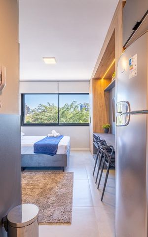 Studio para alugar com 26m², 1 quarto e 1 vaga Studio para alugar com 26m², 1 quarto e 1 vagaCozinha