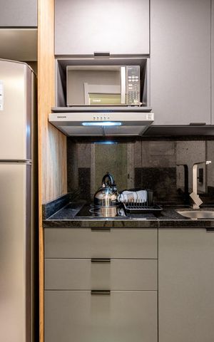 Studio para alugar com 26m², 1 quarto e 1 vaga Studio para alugar com 26m², 1 quarto e 1 vagaCozinha