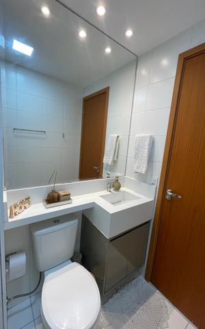 Apartamento à venda com 46m², 2 quartos e 1 vaga Apartamento à venda com 46m², 2 quartos e 1 vagaBanheiro