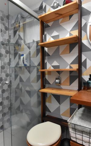 Apartamento para alugar com 46m², 1 quarto e sem vagaBanheiro