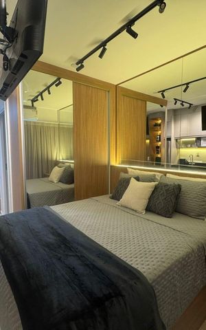Studio para alugar com 24m², 1 quarto e sem vaga