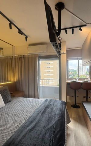 Studio para alugar com 24m², 1 quarto e sem vaga