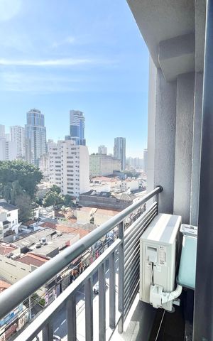 Studio à venda com 27m², 1 quarto e sem vaga Studio à venda com 27m², 1 quarto e sem vagaVaranda da Sala