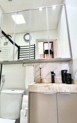 Studio à venda com 27m², 1 quarto e sem vaga Studio à venda com 27m², 1 quarto e sem vagaBanheiro