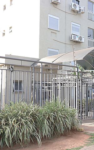 Apartamento à venda com 58m², 2 quartos e 1 vagaFachada e portaria