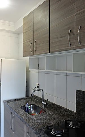 Apartamento à venda com 58m², 2 quartos e 1 vagaCozinha - Armários