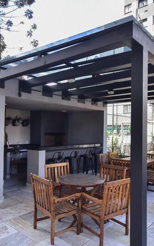 Apartamento à venda com 42m², 2 quartos e 1 vagaChurrasqueira