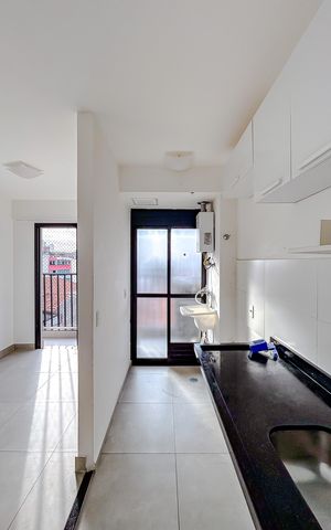 Apartamento para alugar com 38m², 1 quarto e 1 vagaCozinha e Área de Serviço