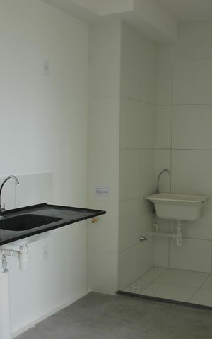 Apartamento à venda com 34m², 2 quartos e sem vagaCozinha e lavanderia