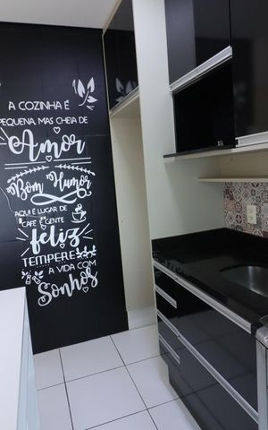 Apartamento à venda com 46m², 2 quartos e 1 vagaCozinha e Área de Serviço