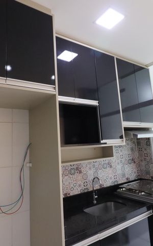 Apartamento à venda com 46m², 2 quartos e 1 vagaCozinha e Área de Serviço