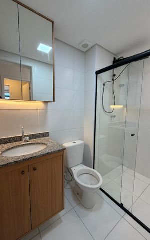 Apartamento para alugar com 55m², 2 quartos e 1 vaga Apartamento para alugar com 55m², 2 quartos e 1 vagaBanheiro