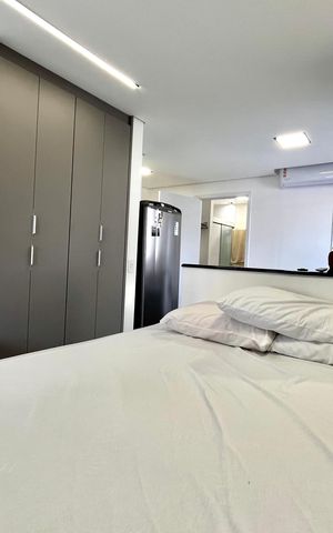 Studio à venda com 32m², 1 quarto e sem vagaStudio
