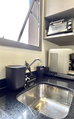 Studio à venda com 32m², 1 quarto e sem vagaCozinha