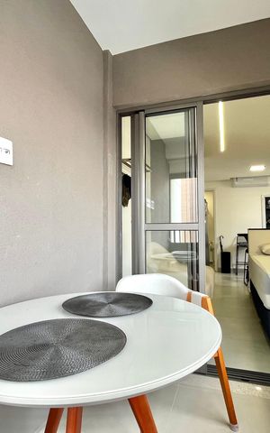 Studio à venda com 32m², 1 quarto e sem vagaVaranda
