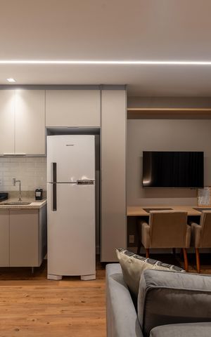 Studio à venda com 34m², 1 quarto e sem vaga Studio à venda com 34m², 1 quarto e sem vagaSala/Quarto