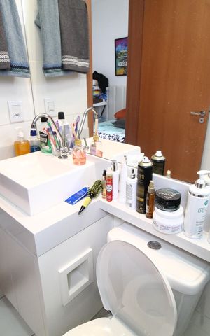 Apartamento para alugar com 60m², 2 quartos e 1 vagaBanheiro do Quarto 2