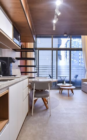 Studio para alugar com 38m², 1 quarto e sem vaga Studio para alugar com 38m², 1 quarto e sem vagaCozinha
