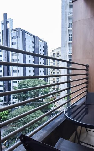 Studio para alugar com 38m², 1 quarto e sem vaga Studio para alugar com 38m², 1 quarto e sem vagaVaranda