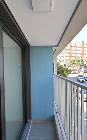 Studio à venda com 23m², 1 quarto e sem vagaVaranda