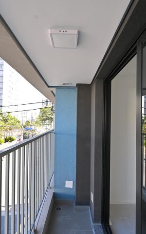 Studio à venda com 23m², 1 quarto e sem vagaVaranda