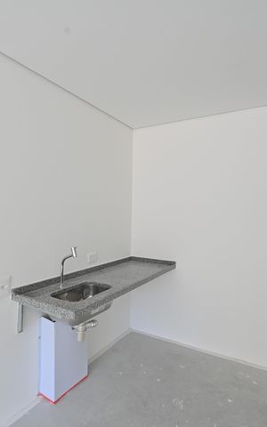 Studio à venda com 38m², 1 quarto e sem vagaCozinha