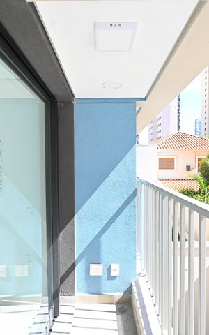 Studio à venda com 38m², 1 quarto e sem vagaVaranda