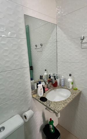 Casa à venda com 110m², 3 quartos e 2 vagasBanheiro da suíte 3