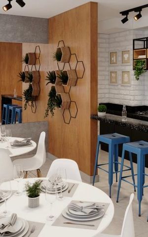 Apartamento à venda com 30m², 2 quartos e sem vaga Apartamento à venda com 30m², 2 quartos e sem vagaSalão de Festas