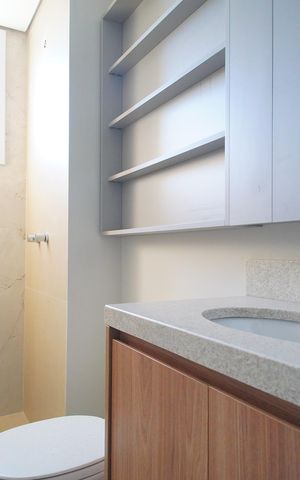 Apartamento à venda com 74m², 3 quartos e 1 vagaBanheiro da Suíte