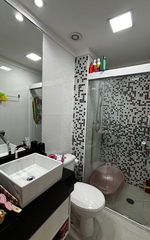 Apartamento à venda com 67m², 3 quartos e 1 vaga Apartamento à venda com 67m², 3 quartos e 1 vagaBanheiro