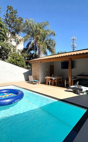 Casa para alugar com 220m², 2 quartos e 3 vagas Casa para alugar com 220m², 2 quartos e 3 vagasPiscina