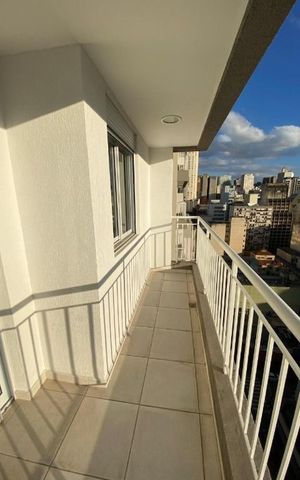 Apartamento à venda com 40m², 1 quarto e sem vaga Apartamento à venda com 40m², 1 quarto e sem vagaVaranda