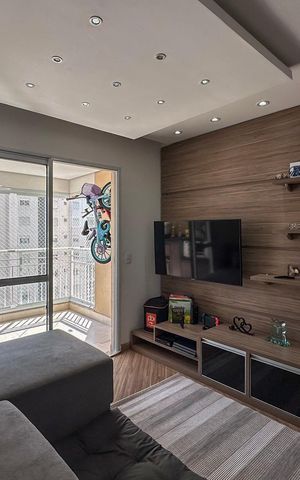 Apartamento à venda com 74m², 3 quartos e 2 vagas Apartamento à venda com 74m², 3 quartos e 2 vagasSala