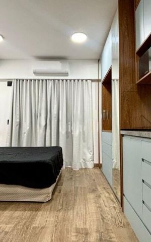 Studio à venda com 25m², 1 quarto e sem vaga