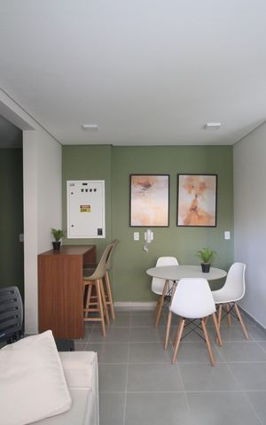 Apartamento para alugar com 33m², 1 quarto e sem vagaÁrea comum - Salão de festas