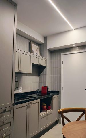 Studio à venda com 28m², 1 quarto e sem vaga Studio à venda com 28m², 1 quarto e sem vagaCozinha
