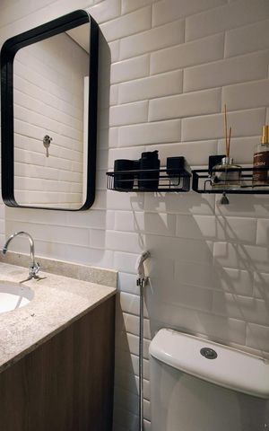 Studio à venda com 28m², 1 quarto e sem vaga Studio à venda com 28m², 1 quarto e sem vagaBanheiro
