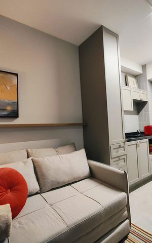 Studio à venda com 28m², 1 quarto e sem vaga Studio à venda com 28m², 1 quarto e sem vagaSala